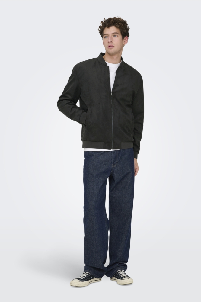 Only & Sons grijze heren jas | Model