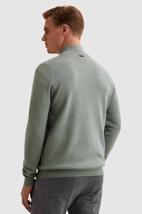 Vanguard blauwe heren vest | Model achteraanzicht