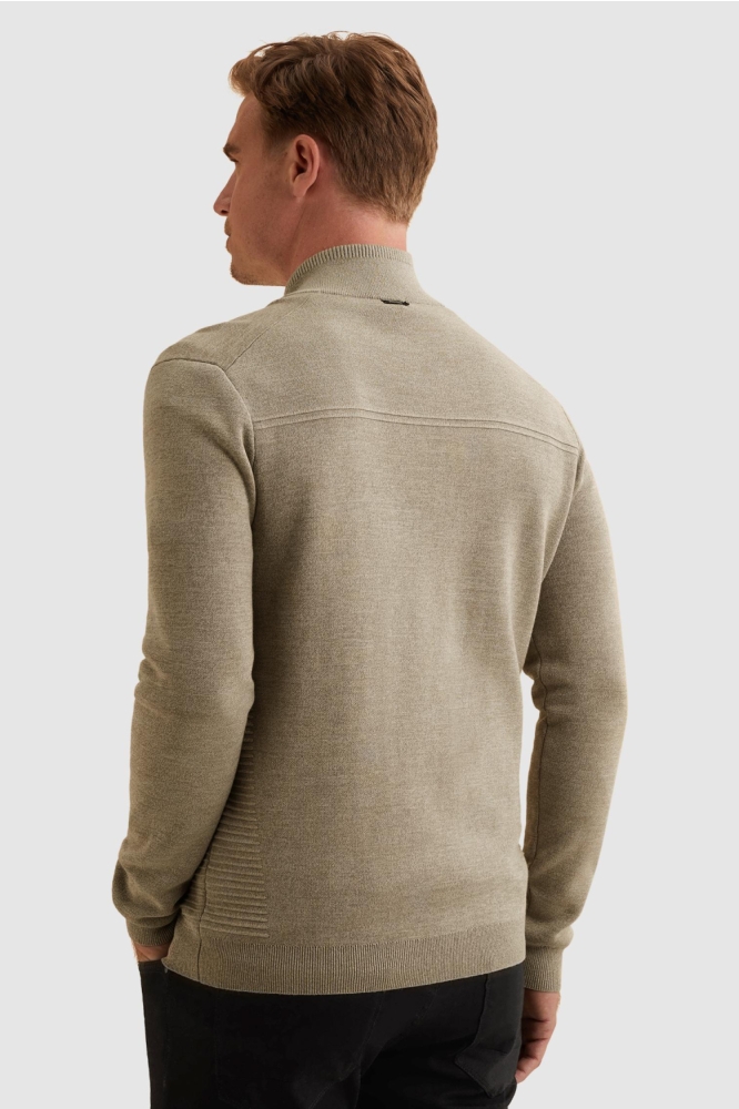 Vanguard beige heren vest | Model achteraanzicht