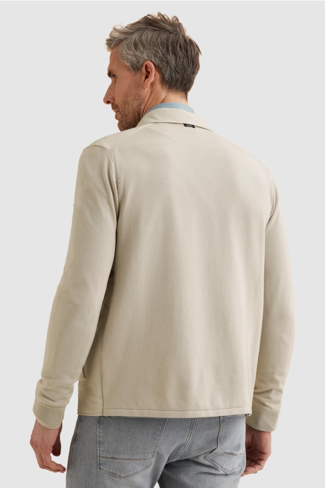 Vanguard beige heren jas | Model achteraanzicht