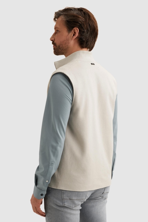 Vanguard beige heren jas | Model achteraanzicht