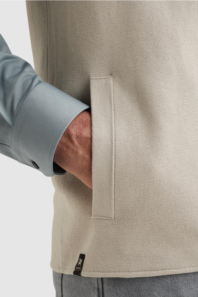 Vanguard beige heren jas | Close up