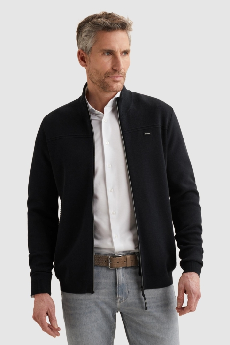 Vanguard blauwe heren vest | Model vooraanzicht