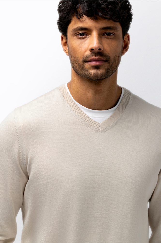 State of Art ecru heren trui | Close up