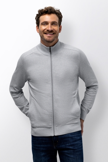 State of Art cardigan plain - mou Blauw