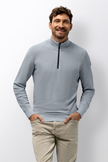 State of Art pullover sportzip pl Blauw