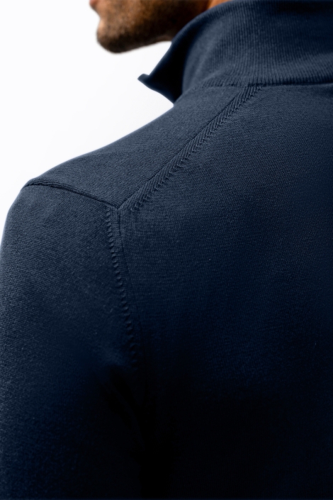 State of Art blauwe heren trui | Close up