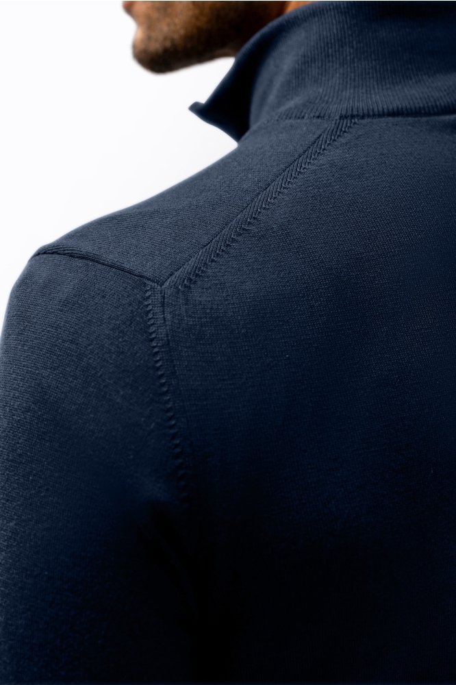 State of Art blauwe heren trui | Close up