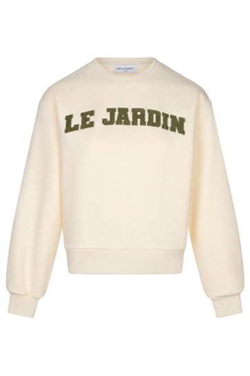 Lofty Manner Trui SWEATER IMINA BASIC RELAXED RH16 120 cream