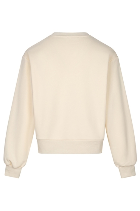 Lofty Manner beige dames sweater | Achteraanzicht