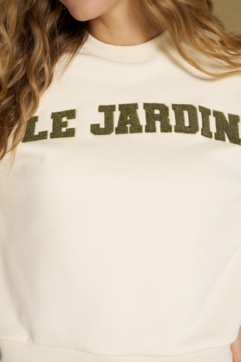 Lofty Manner beige dames sweater | Close up