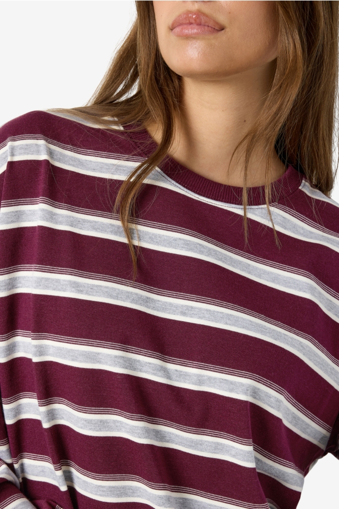 Noisy may bordeaux dames sweater | Close up