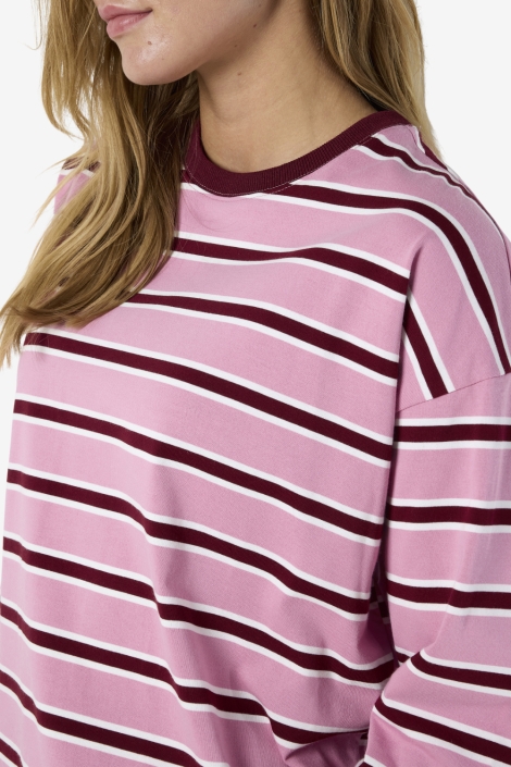 Noisy may roze dames sweater | Close up
