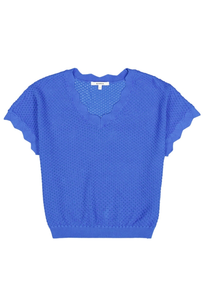 Garcia blauwe dames trui | Vooraanzicht