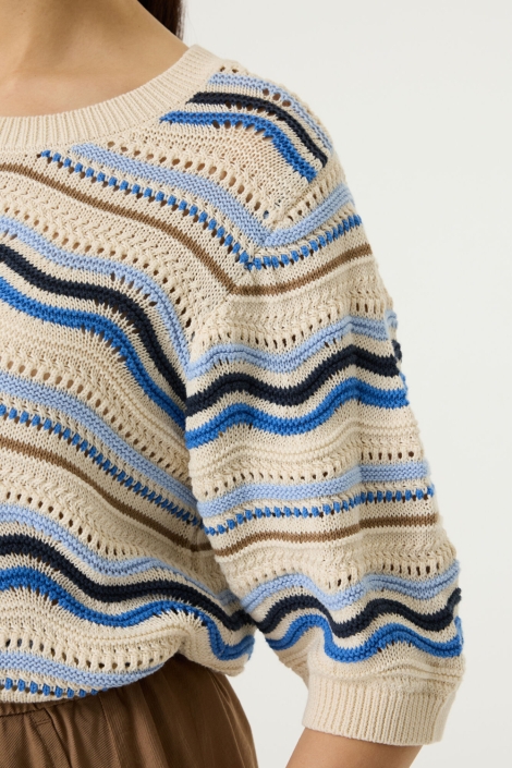 Garcia beige dames trui | Close up