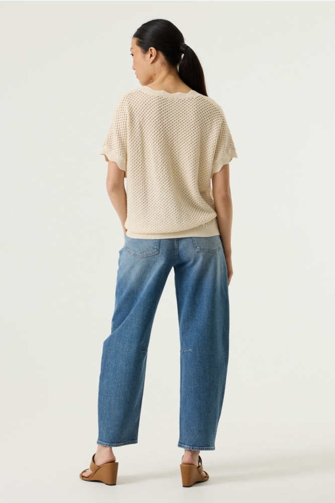 Garcia beige dames trui | Model