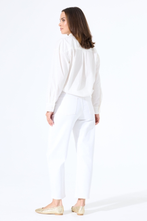 Garcia witte dames jeans | Model achteraanzicht