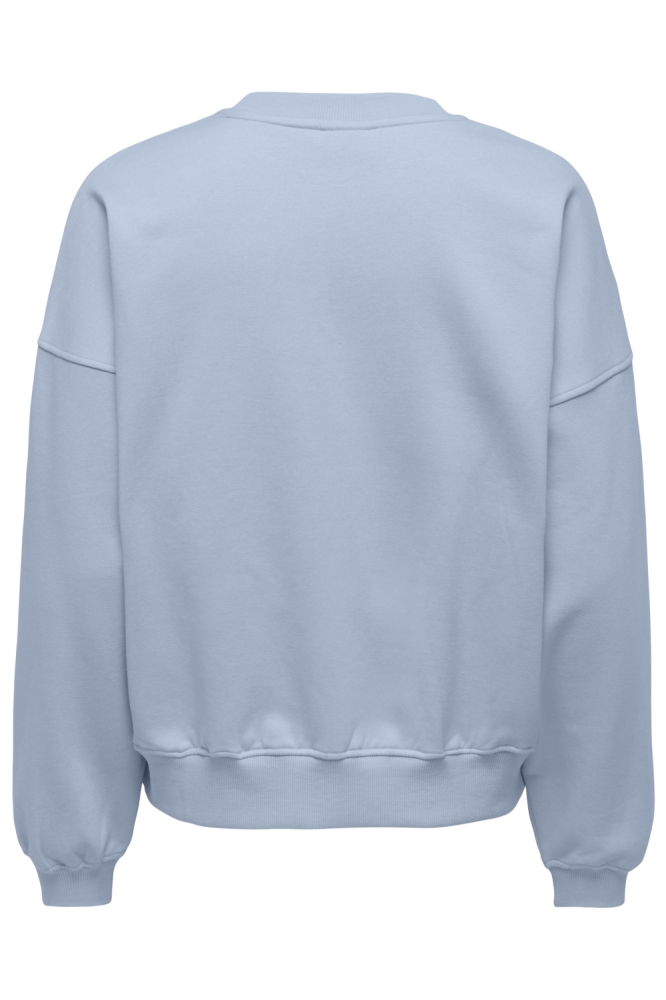 Jacqueline de Yong blauwe dames sweater | Achteraanzicht