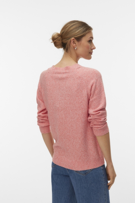 Vero Moda roze dames trui | Model achteraanzicht