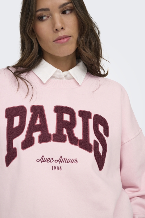 Jacqueline de Yong roze dames sweater | Model