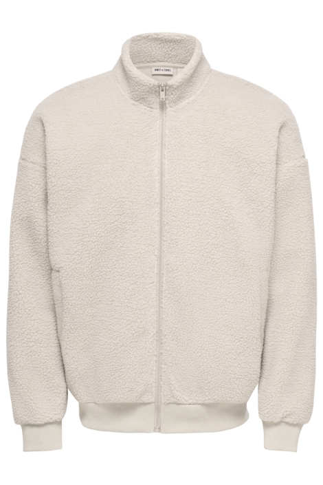 Only & Sons beige heren vest | Vooraanzicht