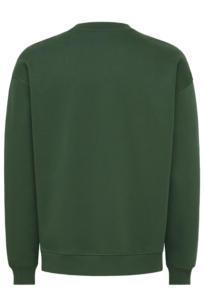 Only & Sons groene heren sweater | Achteraanzicht