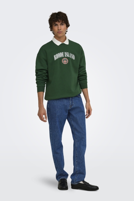 Only & Sons groene heren sweater | Model