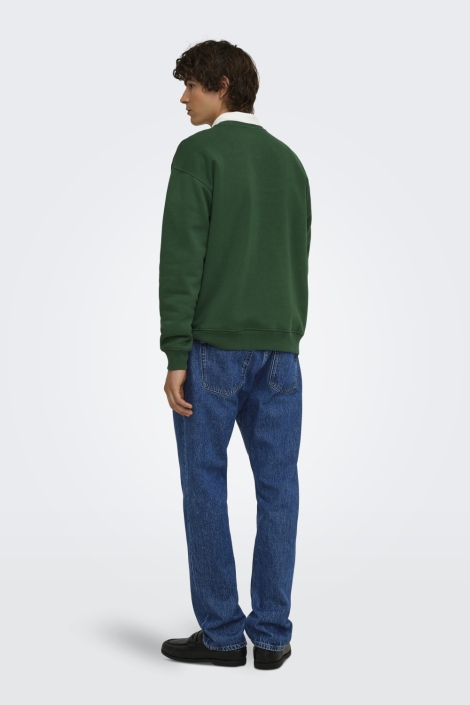 Only & Sons groene heren sweater | Model