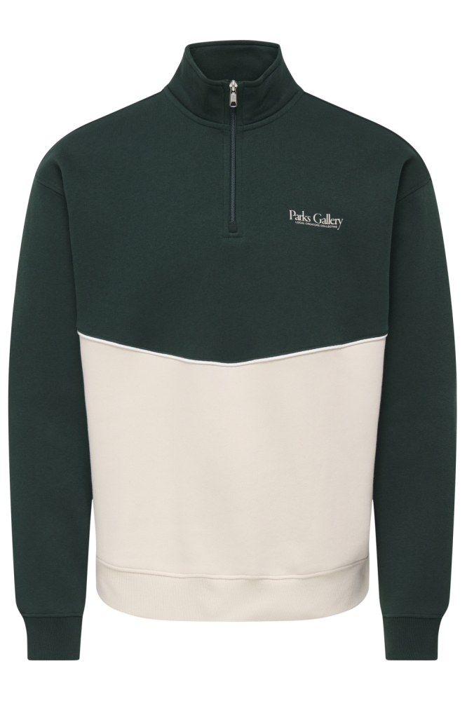 Only & Sons beige heren sweater | Vooraanzicht