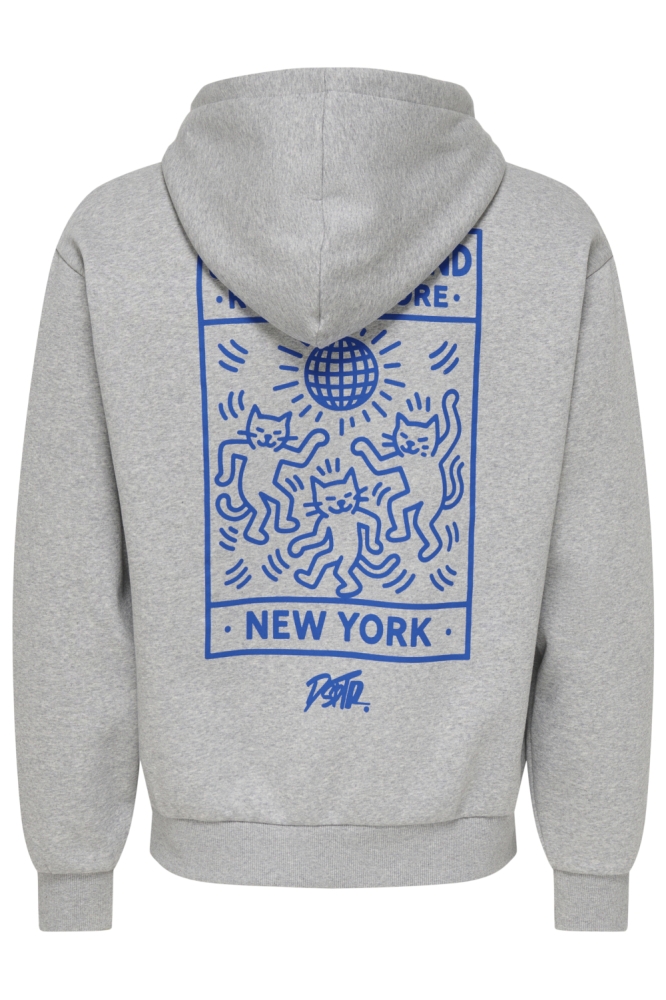 Only & Sons grijze heren sweater | Achteraanzicht