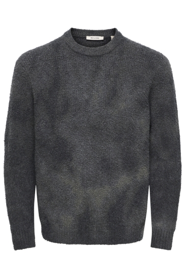 Only & Sons Trui ONSDALE LIFE RLX LS TIE DYE KNIT 22039768 Beluga