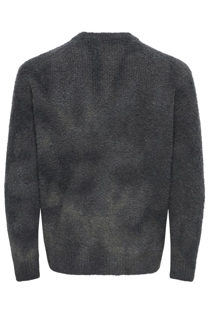 Only & Sons grijze heren trui | Achteraanzicht