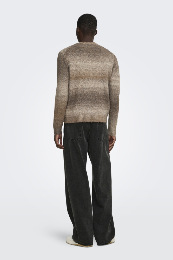 Only & Sons bruine heren trui | Model