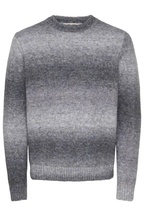 Only & Sons grijze heren trui | Vooraanzicht
