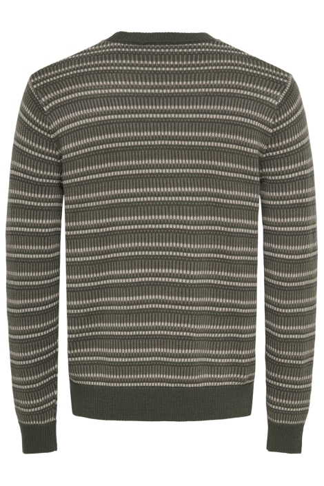 Only & Sons groene heren trui | Achteraanzicht