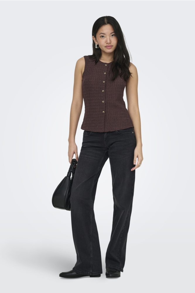 Only bruine dames gilet | Model