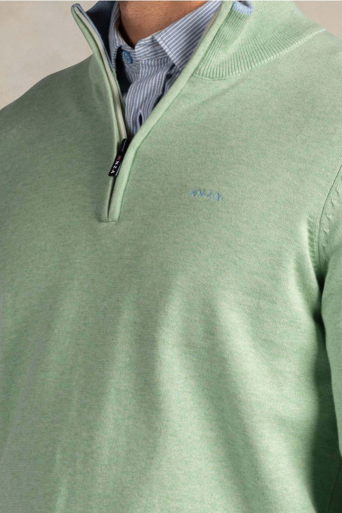 NZA groene heren trui | Close up