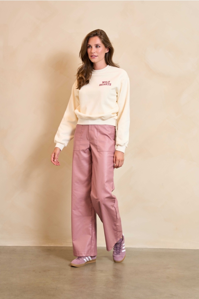 Lofty Manner ecru dames sweater | Model