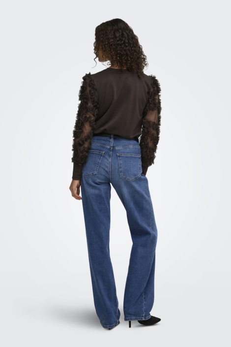 Jacqueline de Yong bruine dames sweater | Model