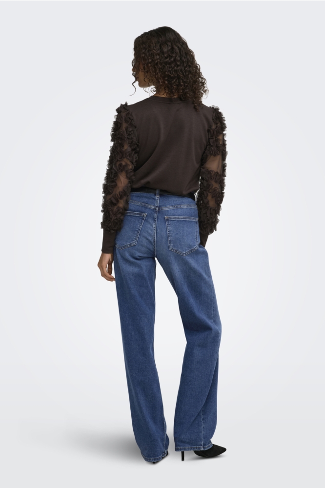 Jacqueline de Yong bruine dames sweater | Model