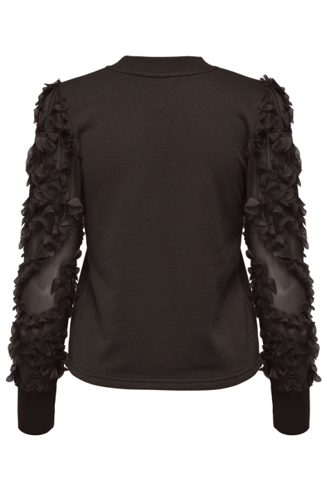 Jacqueline de Yong bruine dames sweater | Achteraanzicht