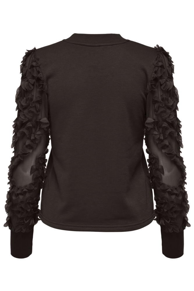 Jacqueline de Yong bruine dames sweater | Achteraanzicht
