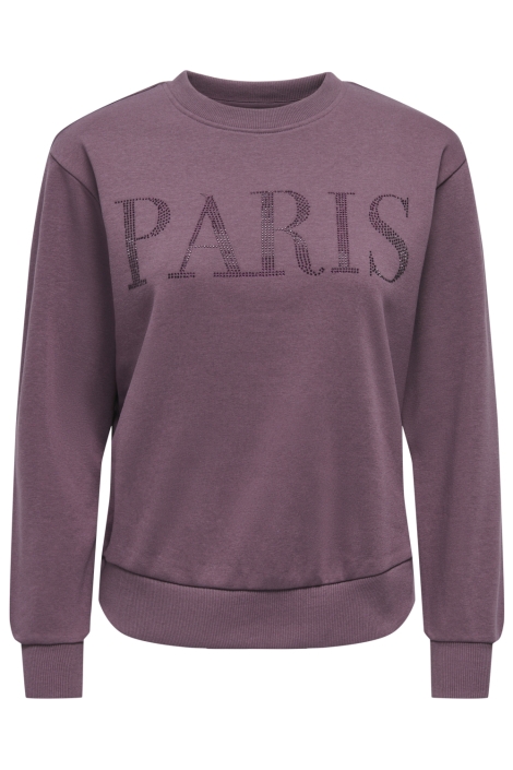 Jacqueline de Yong paarse dames sweater | Vooraanzicht