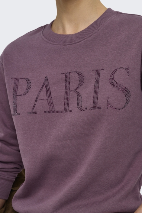 Jacqueline de Yong paarse dames sweater | Close up