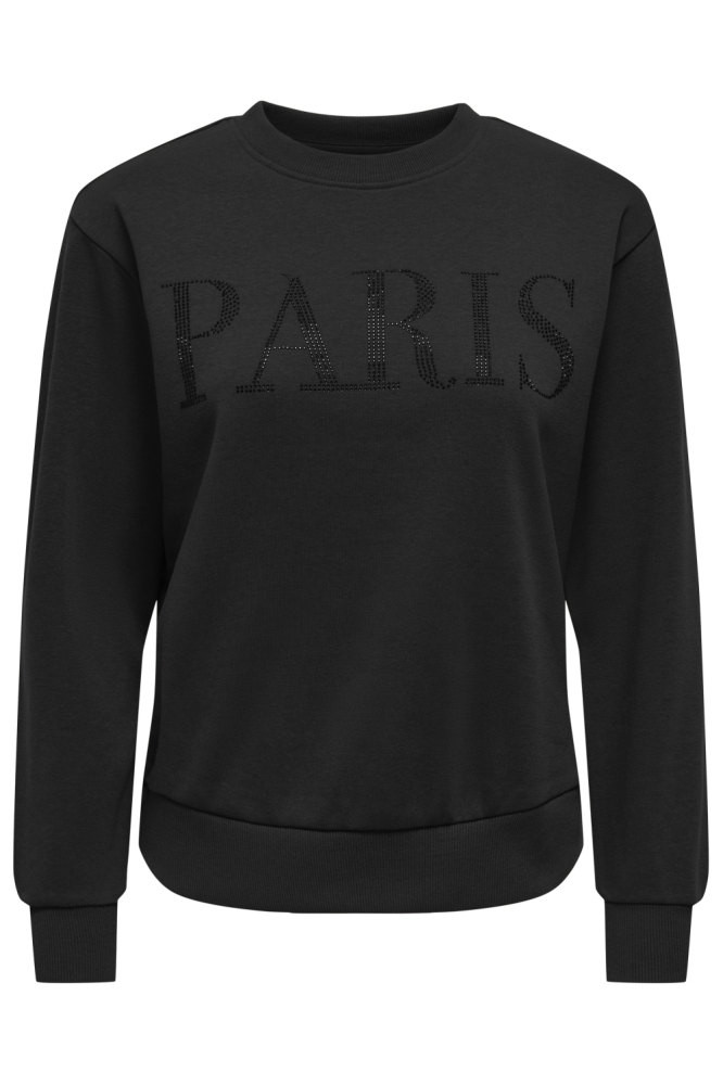 Jacqueline de Yong zwarte dames sweater | Vooraanzicht
