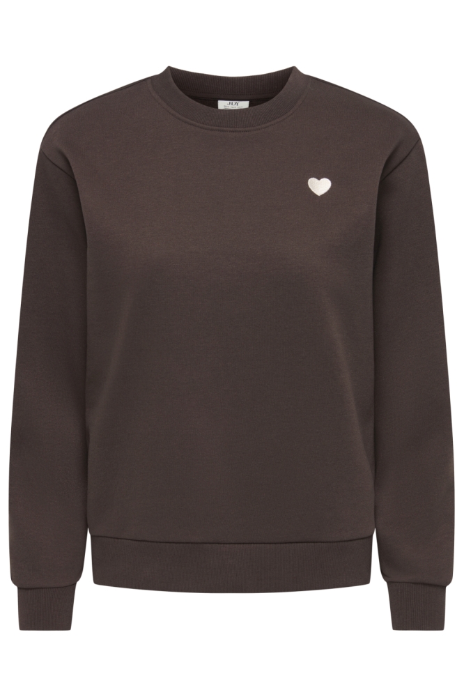 Jacqueline de Yong bruine dames sweater | Vooraanzicht