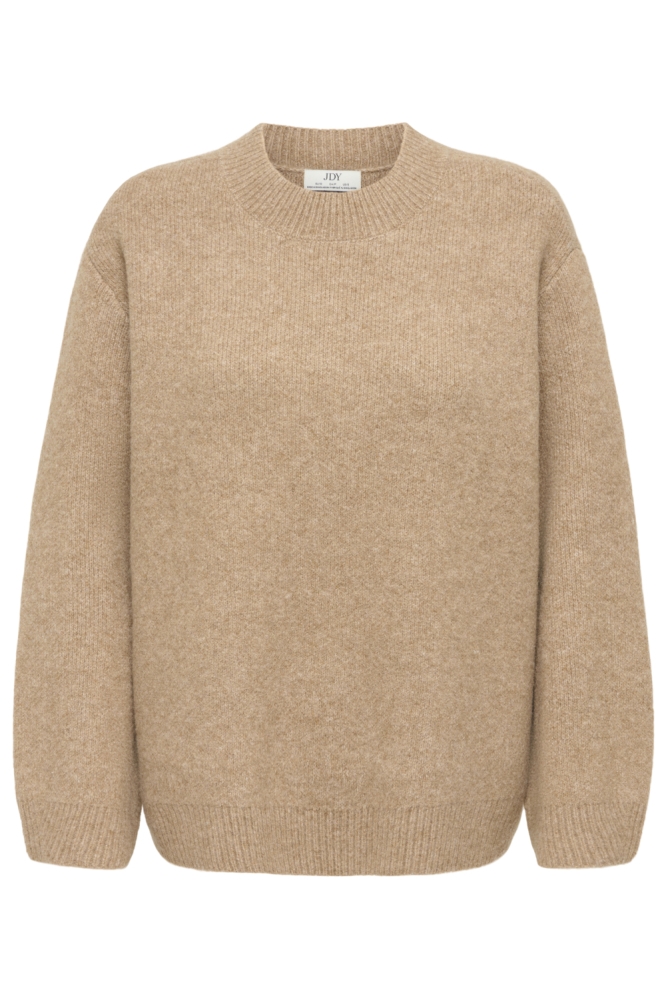 Jacqueline de Yong camel dames trui | Vooraanzicht