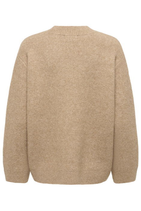Jacqueline de Yong camel dames trui | Achteraanzicht