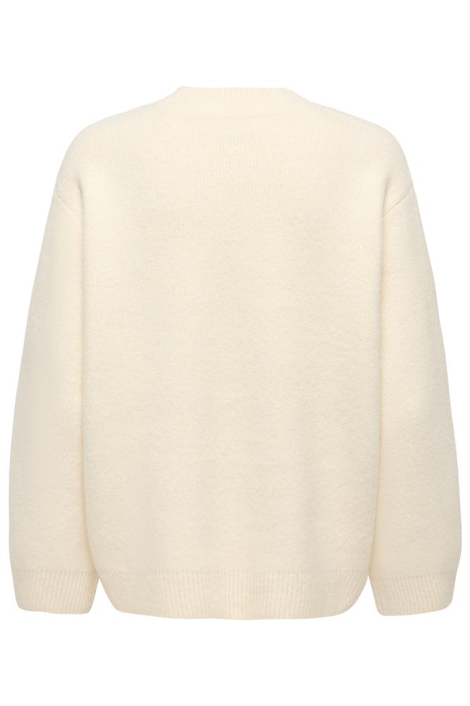 Jacqueline de Yong beige dames trui | Achteraanzicht