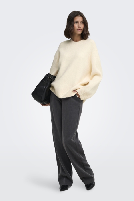Jacqueline de Yong beige dames trui | Model